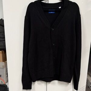 Jack & Jones Men's Cardigan in Deep Black